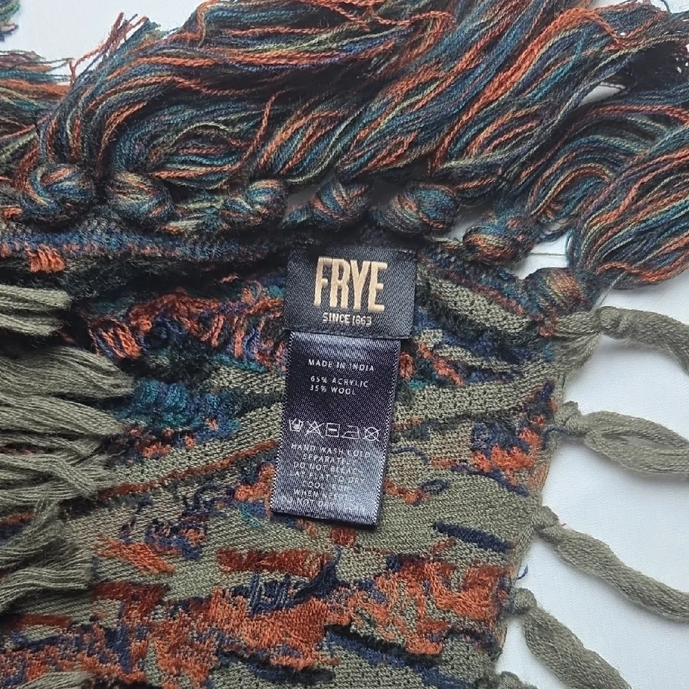 Frye Multicolor Fringe Scarf - Picture 2 of 5